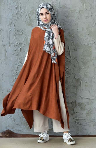Poncho Tricot  14108-02 Tabac 14108-02