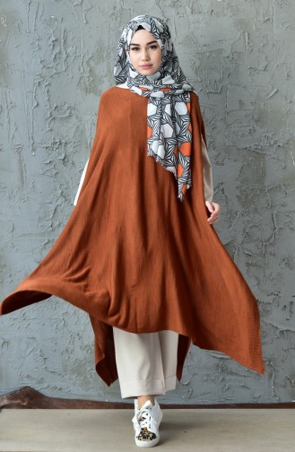 Poncho Tricot  14108-02 Tabac 14108-02