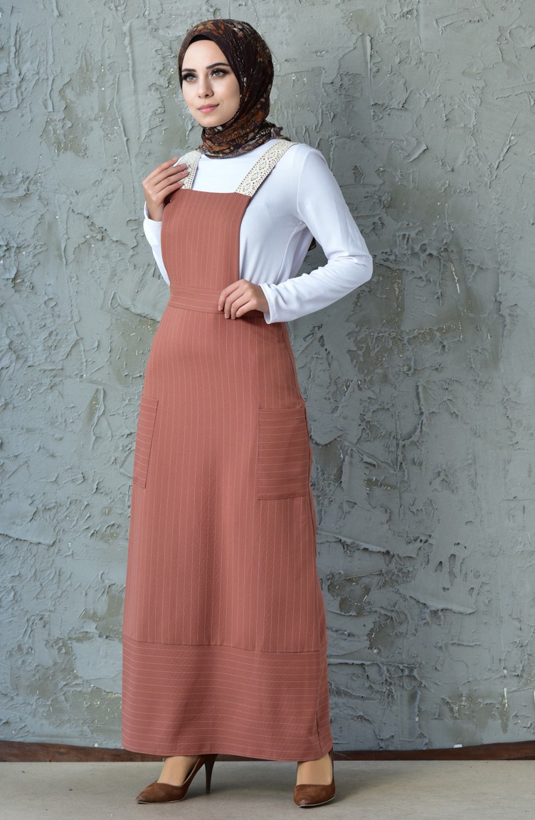 Striped Gilet Dress60717-02 Taba 60717-02