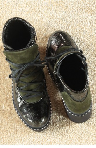Khaki Boots-booties 18K0022SHB01733_HKR