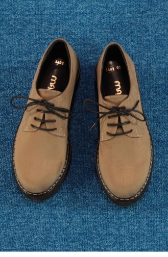 Marjin Zione Flat Shoes Mink Suede 18K0014YR3402_398
