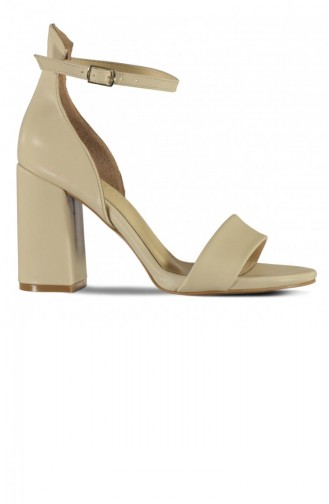 Beige Stöckelschuhe 18Y1601LM126_009