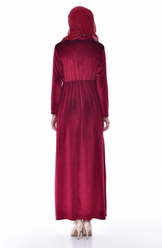 Velvet Dress 0287-02 Bordeaux 0287-02