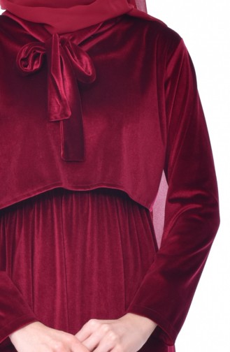 Velvet Dress 0287-02 Bordeaux 0287-02