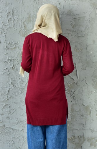 VMODA Knitwear Tunic 9540-02 Claret Red 9540-02