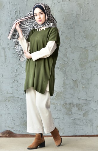 Thin Knitwear Blouse 3200-02 Khaki 3200-02