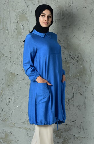 RITA Pocketed Flared Tunic 20760-05 Indigo 20760-05