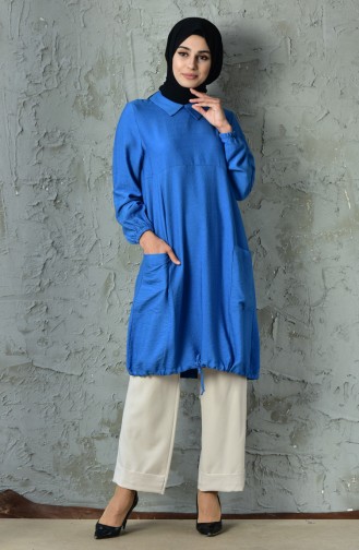 RITA Pocketed Flared Tunic 20760-05 Indigo 20760-05