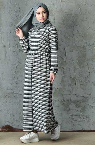 Cream Hijab Dress 6262A-04