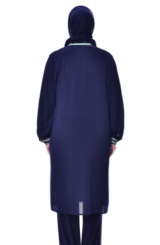 Navy Blue Tuniek 7360-02