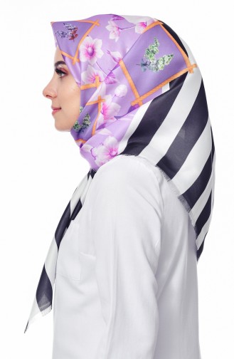 Digital Printed Taffeta Shawl 95221-05 Lilac 95221-05