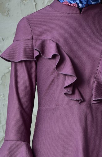 Frilly Tunic Trousers Double Suit 6140-02 Lilac 6140-02