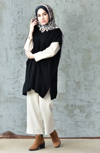 Thin Knitwear Blouse  3200-01 Black 3200-01