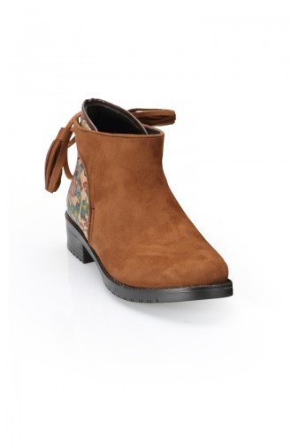 Tan Boots-booties 11084-01