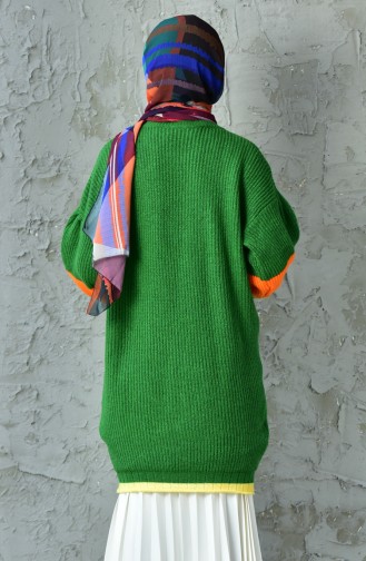Balloon Sleeve Knitwear Sweater 3098-04 Green 3098-04