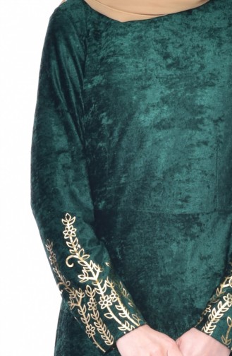 Green Hijab Dress 3568-02