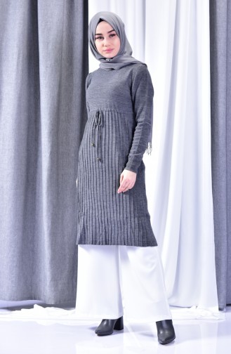 Knitwear Pleated Tunic 31601-02 Anthracite 31601-02