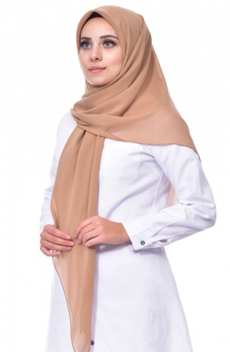 Echarpe Crêpe Grande Taille 50024-136 Beige 136