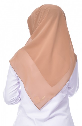 Echarpe Crêpe Grande Taille 50024-136 Beige 136