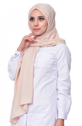 4 Draped Crepe Shawl 0024-15 Beige 0024-15