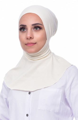 صفامروة 100% لون طبيعي حجاب بونيه 205-01 لون بيج فاتح 205-01