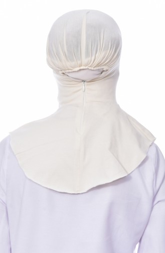 Sefamerve 100% Natural Colored Hijab Bonnet 205-01 Light Beige 205-01