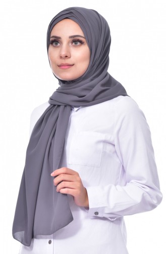 4 Draped Crepe Shawl 0024-13 Gray 0024-13