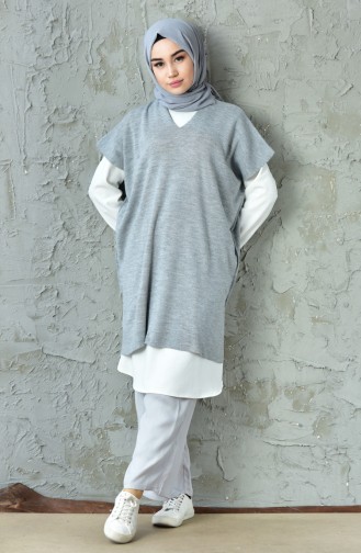 Pull-over Tricot Fin 3200-06 Gris 3200-06