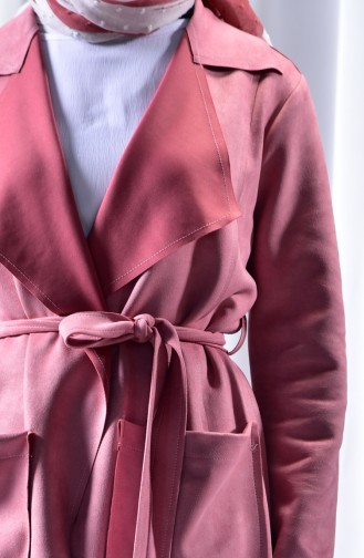 Beige-Rose Trench Coats Models 2017-05