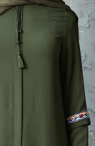 RITA Embroidered Sleeve Tunic 20737-06 Khaki 20737-06