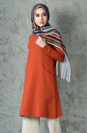 Penye Tunik 10305-01 Kiremit