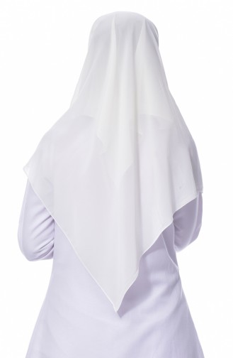 Echarpe Crêpe Grande Taille 50024-11 Blanc Cassé 11