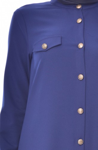 Pocket Detailed Dress 2127-02 Navy 2127-02