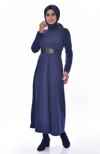 Robe Hijab Bleu Marine 3988-03