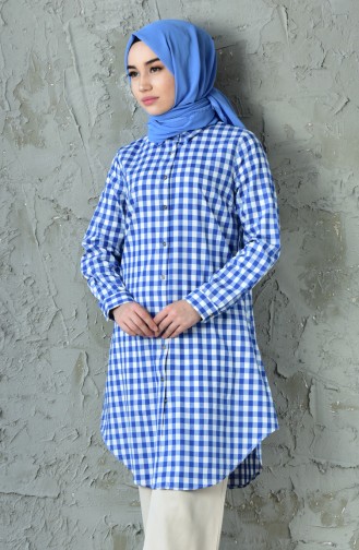 Ekose Tunik 2458-04 Lacivert