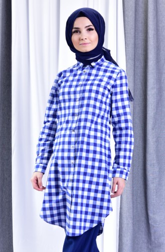 Ekose Tunik 6332-03 Lacivert 6332-03