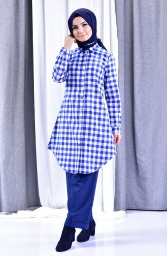 Ekose Tunik 6332-03 Lacivert