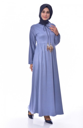 Beli Pleated Dress 8013-01 Blue 8013-01