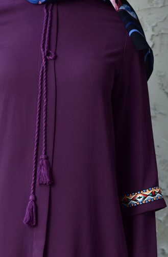 RITA Embroidered Sleeve Tunic 20737-01 Purple 20737-01