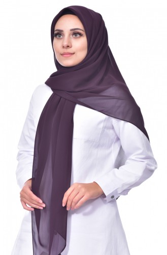 Echarpe Crêpe Grande Taille 50024-21 Plum 21