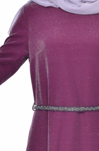 Robe a Ceinture 3566-02 Plum 3566-02