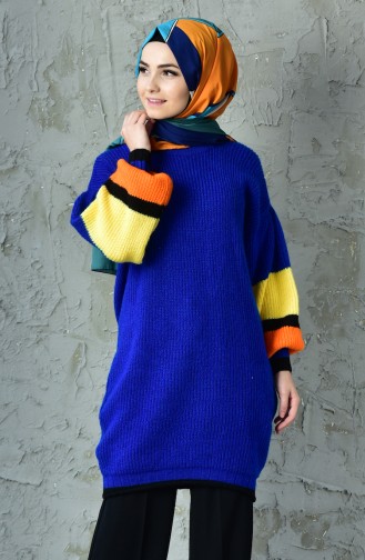 Balloon Sleeve Knitwear Sweater 3098-09 Saks 3098-09