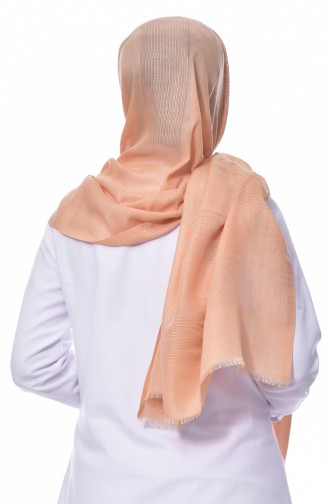 Net Detailed Shawl 19033-31 Beige 31