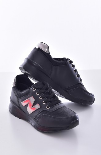 Black Sport Shoes 0777-02