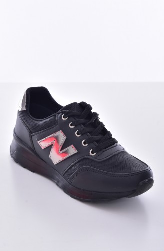 Schwarz Sportschuhe 0777-02