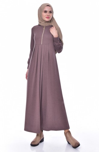 Mink Hijab Dress 7064-02