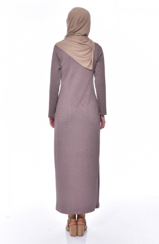 Mink Hijab Dress 2031-03