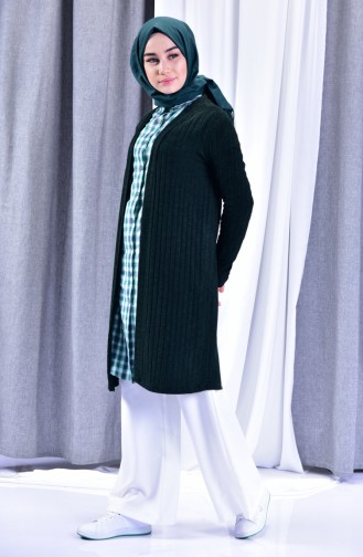 Slim Knitwear Cardigan 2030-01 Green 2030-01