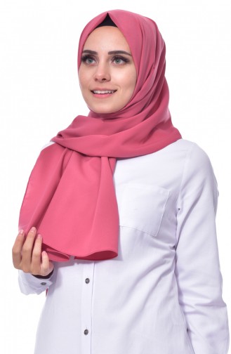 Châle Crêpe Simple 66490-01 Rose Pâle 66490-01