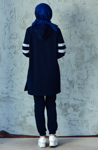 Hooded Tracksuit Suit 2880-03 Navy 2880-03